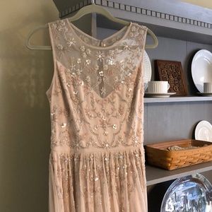 Gorgeous Dusky Rose bridesmaids dress/evening gown